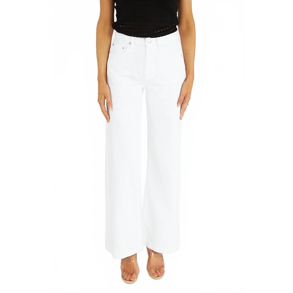 Pistola Jadyn White Wide-Leg Flare Jeans